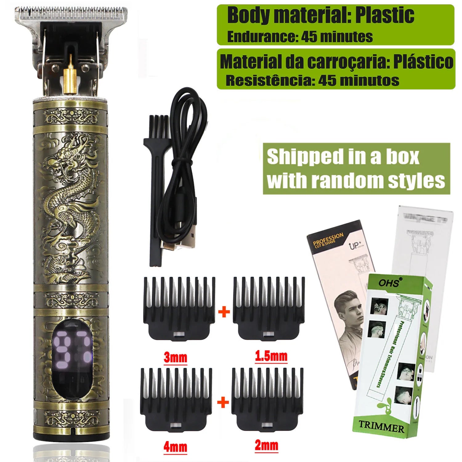 Tondeuse pour Cheveux et pilosité faciale