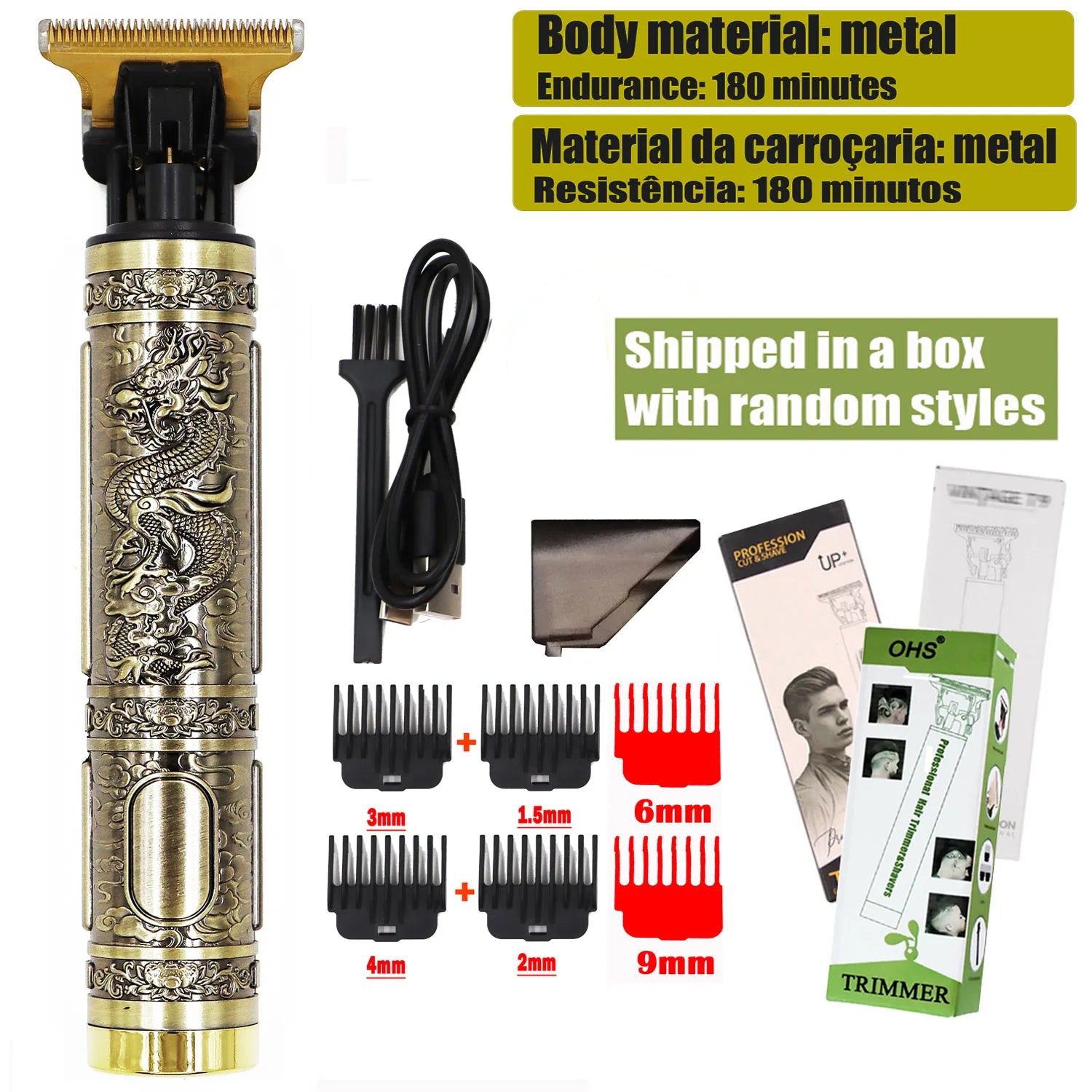 Tondeuse pour Cheveux et pilosité faciale