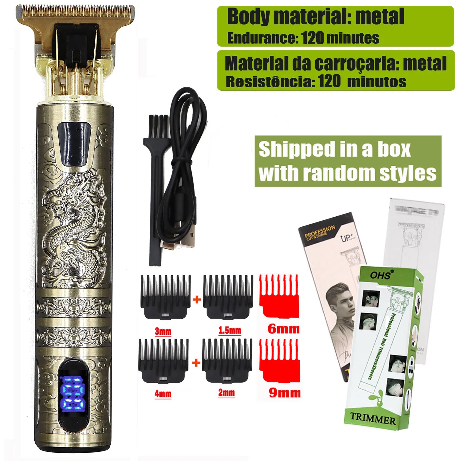 Tondeuse pour Cheveux et pilosité faciale