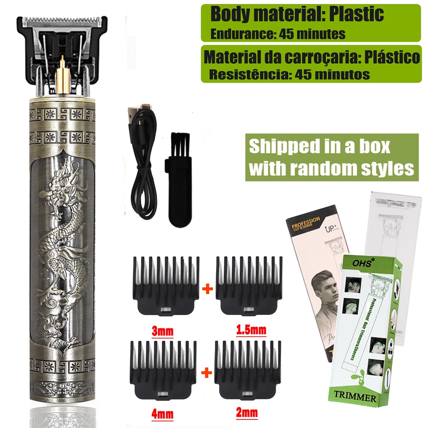 Tondeuse pour Cheveux et pilosité faciale