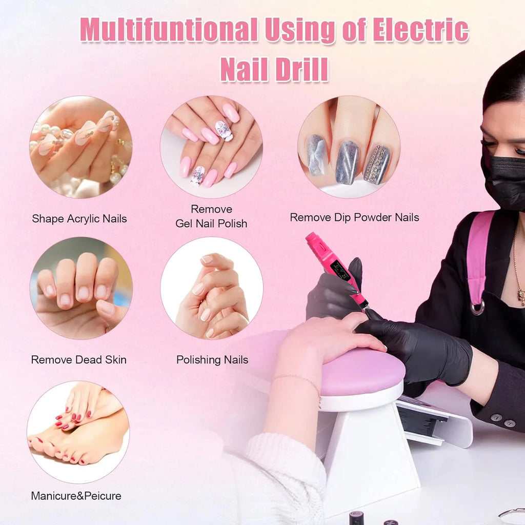 Ponceuse à ongles électriques, manucure/pédicure
