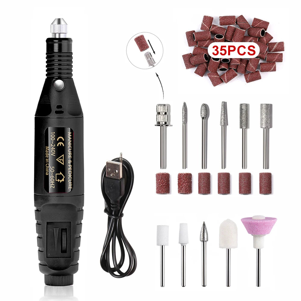 Ponceuse à ongles électriques, manucure/pédicure
