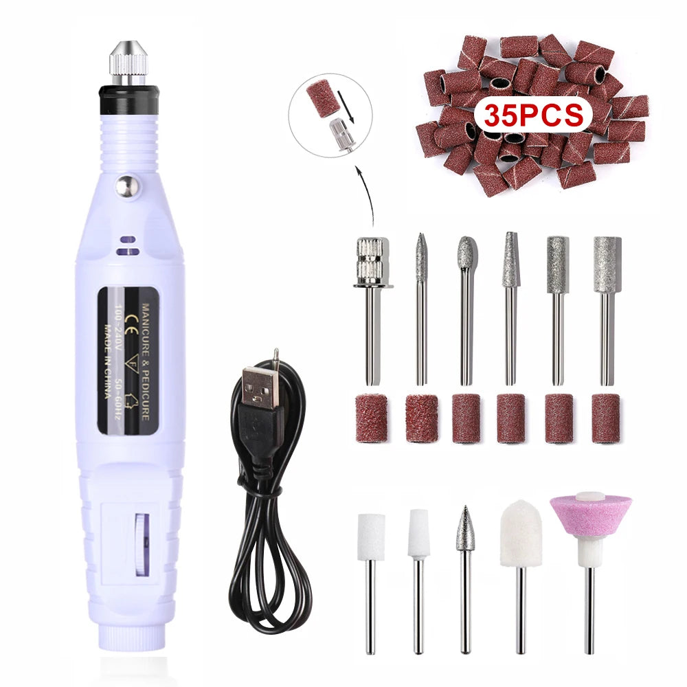 Ponceuse à ongles électriques, manucure/pédicure